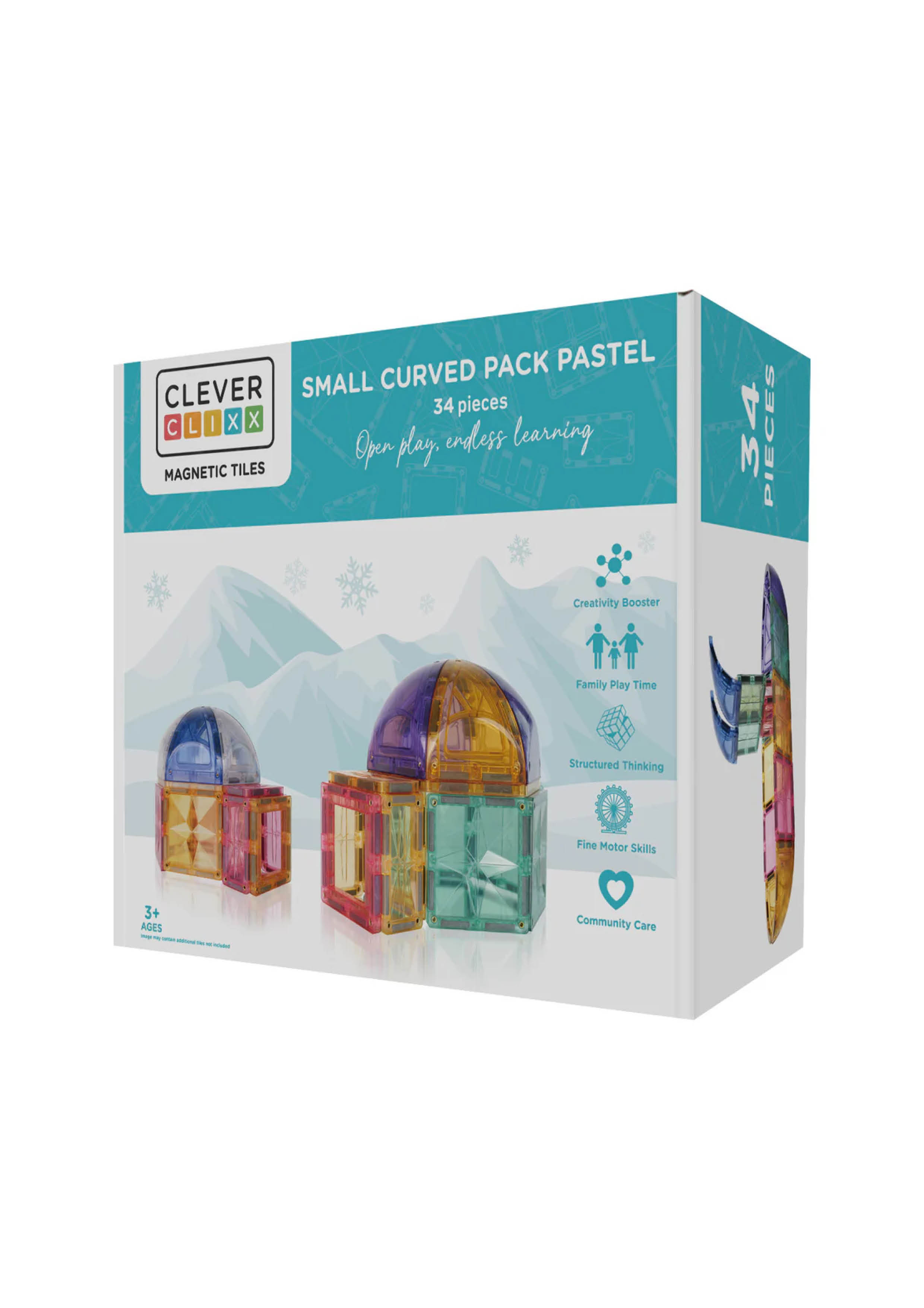 Small Curved Pack Pastel (34pieces)