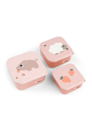 Snack Box set 3 pcs Tiny farm Powder