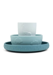 Stick&stay Dinner set blue