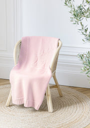 Plaid Hérisson rose pâle