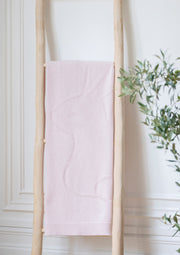 Plaid lapin cashmere Rose pâle
