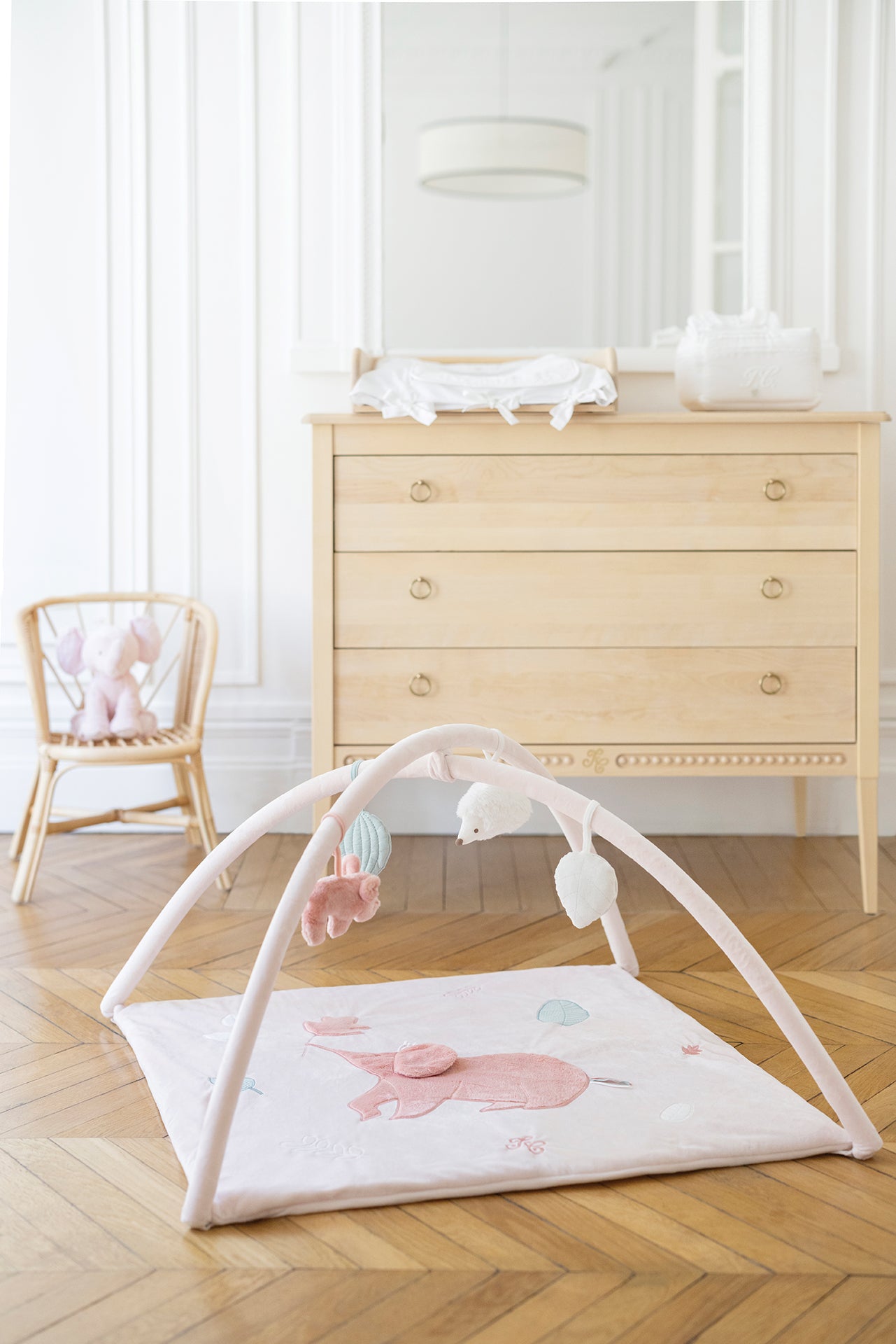 Speelmat Eléphant Rose pâle
