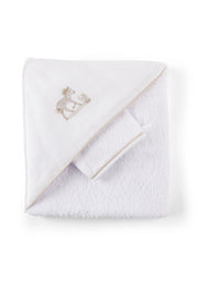 Kaphanddoek + washandje Safari