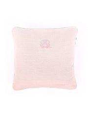 Geborduurd Kussen Cotton pink