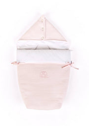 Voetenzak voor autostoel Cotton Pink