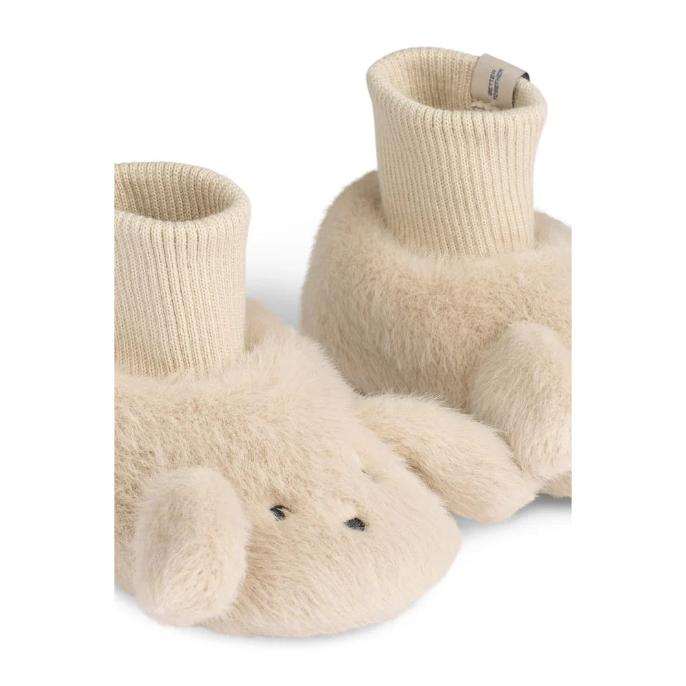 Beth Rabbit plush slippers Mist