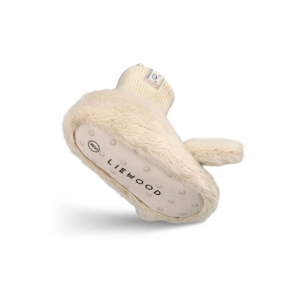 Beth Rabbit plush slippers Mist