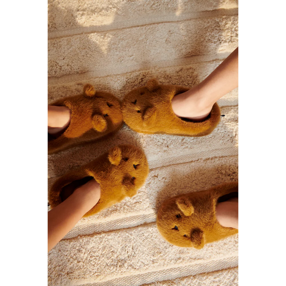 Aviaja Bear slippers Golden caramel