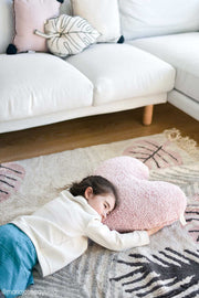 Pink heart cushion