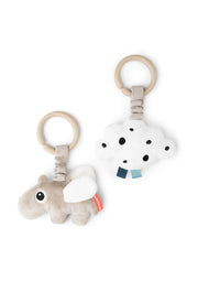 Happy clouds Hanging activity toy 2 pcs