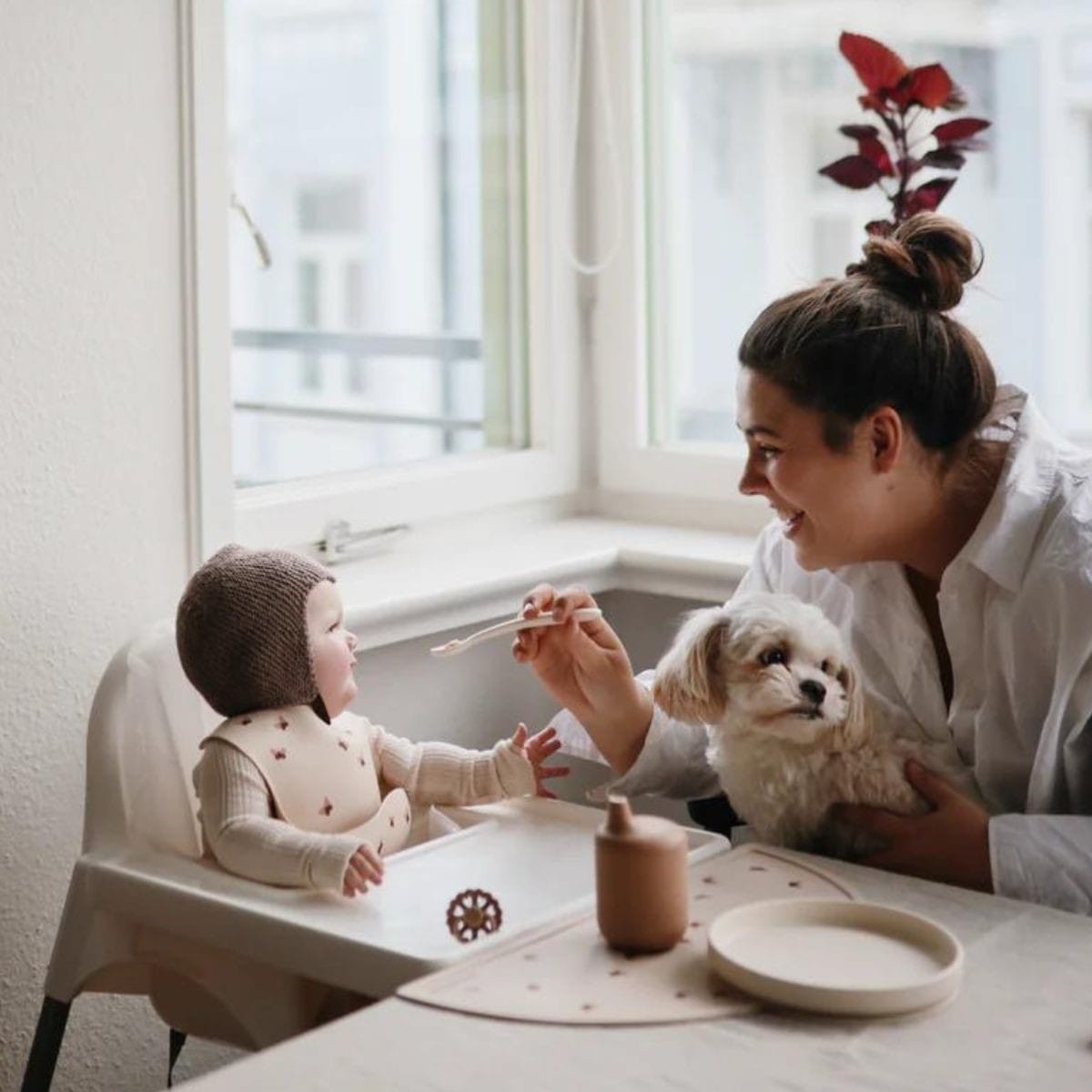 Classic Silicone bord Ivory