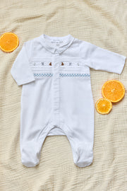 Pyjama Blanc coton motif animal