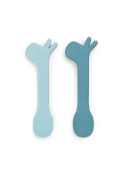 Silicone spoon Blue (set van 2)