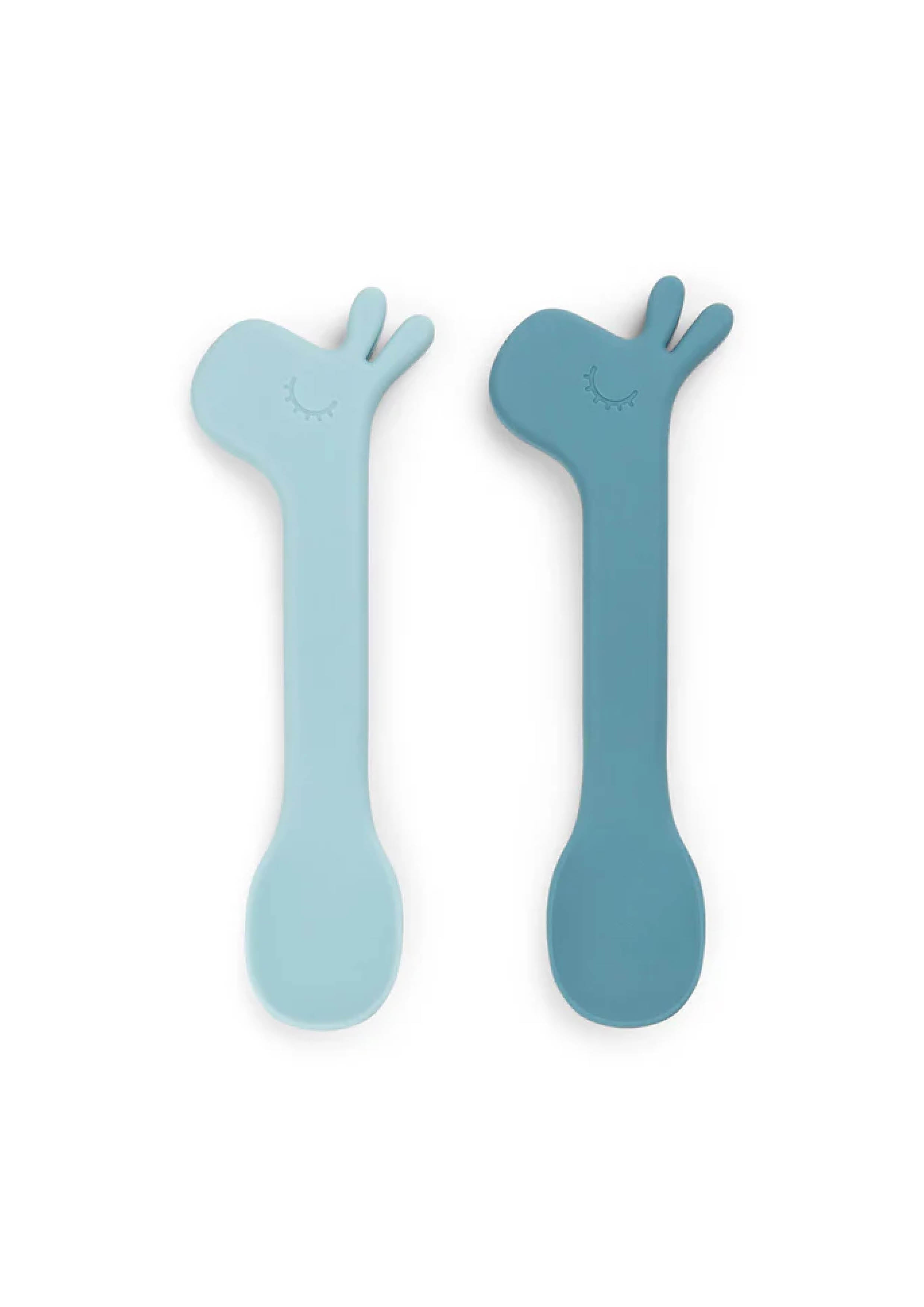 Silicone spoon Blue (set van 2)